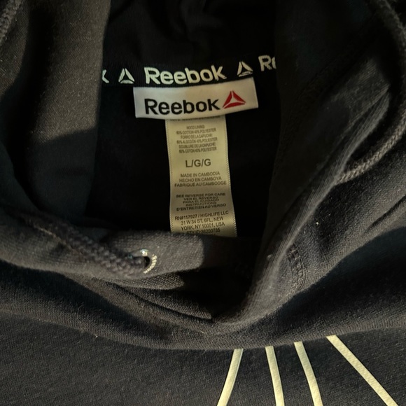 REEBOK MEN’S ACTIVE FLEECE HOODIE LG NWT - Picture 4 of 5